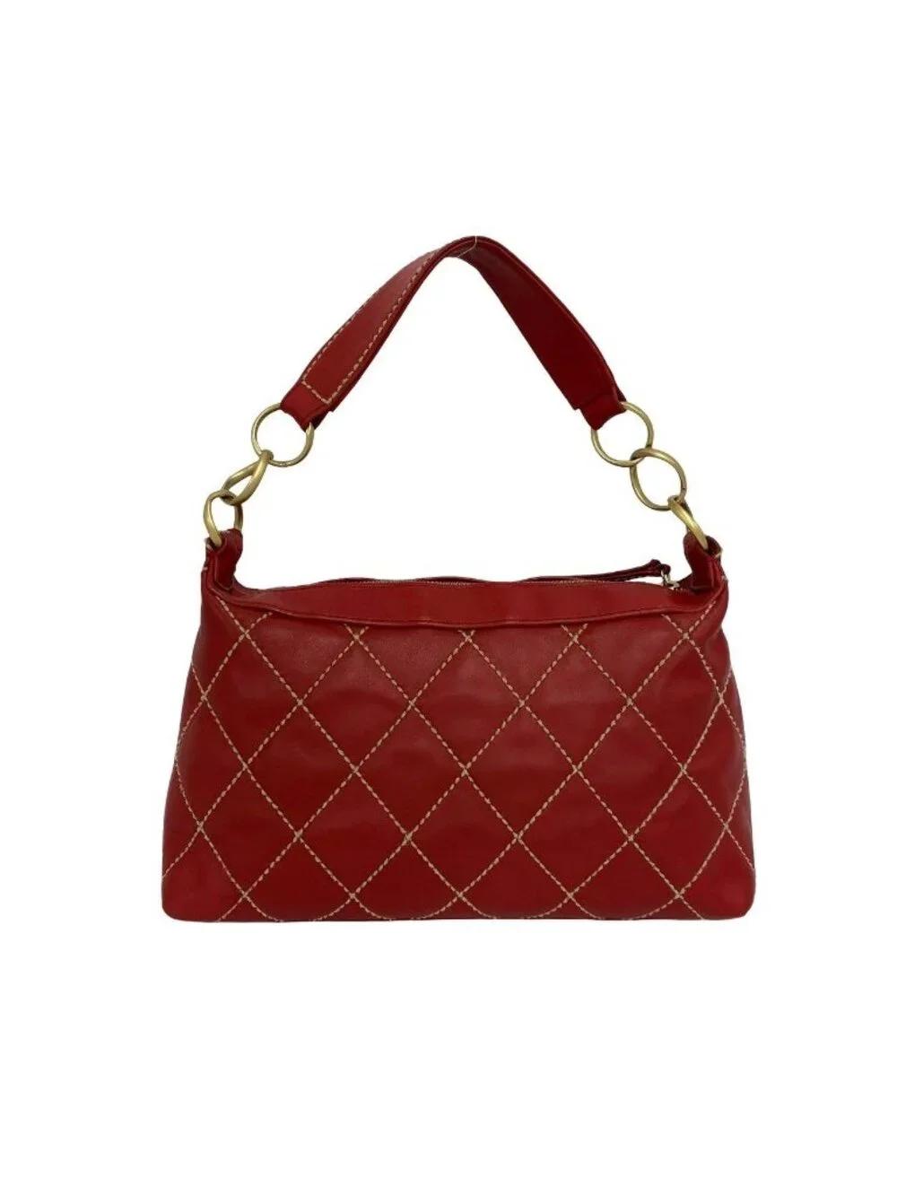 Chanel CC Logo Wild Stitch Lambskin Handbag